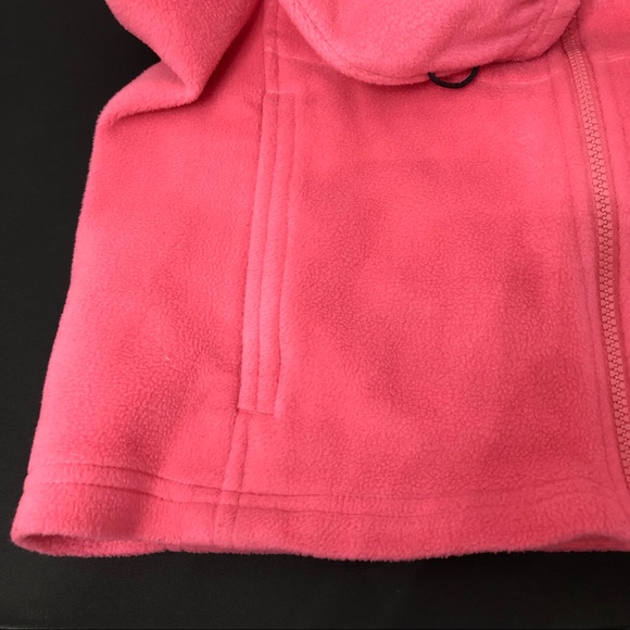 Girls Columbia Benton Springs Pink Fleece Jacket size large 14/16 long Sleeves - Picture 4 of 14